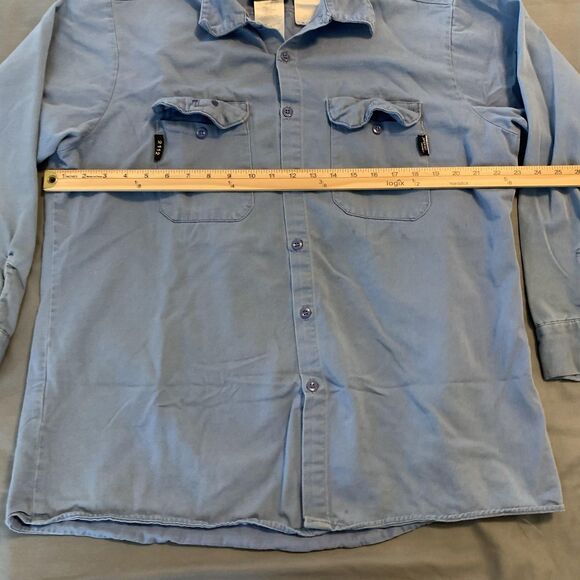 Steelguard Essentials FR Shirt Mens Large Light Blue Westex UltraSoft CAT2 - Picture 4 of 7